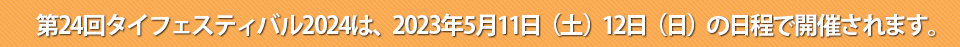 タイフェスティバル2024